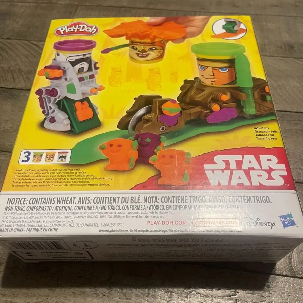 Play-Doh Star Wars Can-Heads (Mission On Endor) Ewok Luke Skywalker Stormtrooper